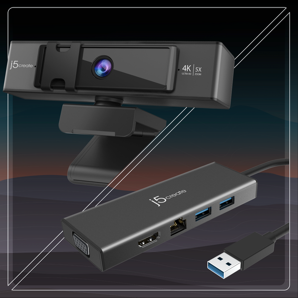 USB™ 3.0 Dual Display Workstation Bundle – Mini Dock & 4K Webcam