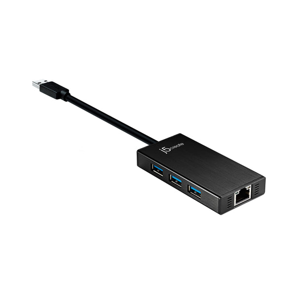 Adaptateur Hub USB 3.0 Ethernet, JESWO 4 in1 Adaptateur USB Rj45 en  Aluminium avec Port LAN RJ45 Gigabit, 3 Ports de données USB 3.0 pour  Windows