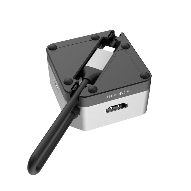 Flexible Ports USB-C® 4K144 HDMI™ Hub - Cube Plus 6 in 1
