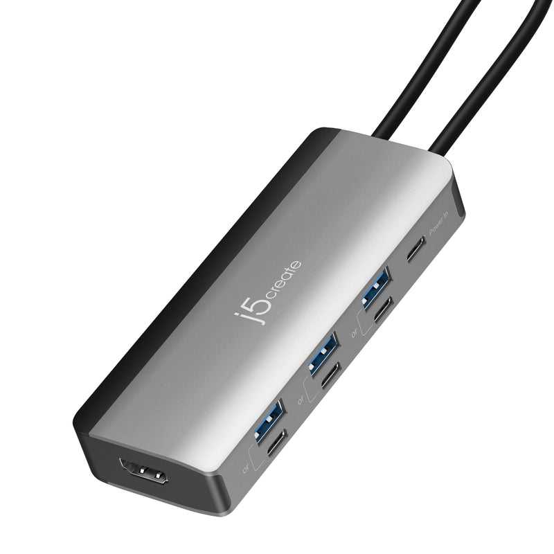 Flexible Ports USB-C® 4K144 HDMI™ Hub  - Slim 8 in 1