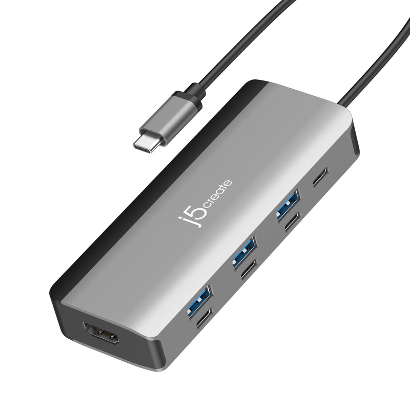 Flexible Ports USB-C® 4K144 HDMI™ Hub  - Slim 8 in 1