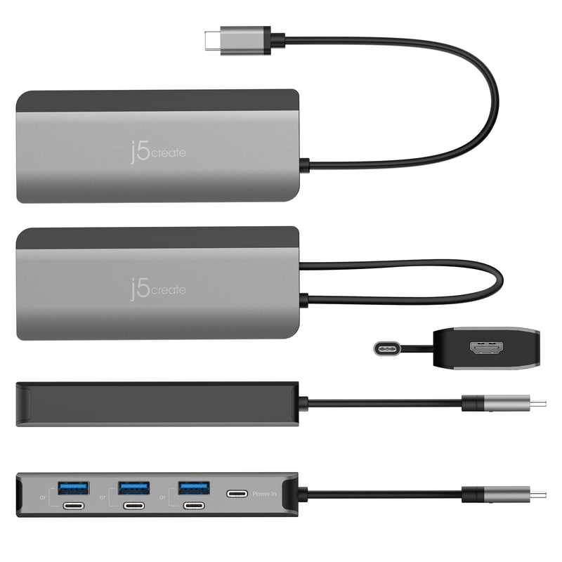 Flexible Ports USB-C® 4K144 HDMI™ Hub  - Slim 8 in 1