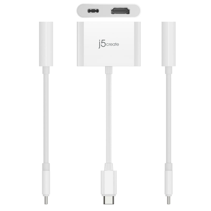 USB C To 4K HDMI Adapter With Power Delivery J5create usb-c-to-4k-hdmi-adapter-with-power-delivery-j5create