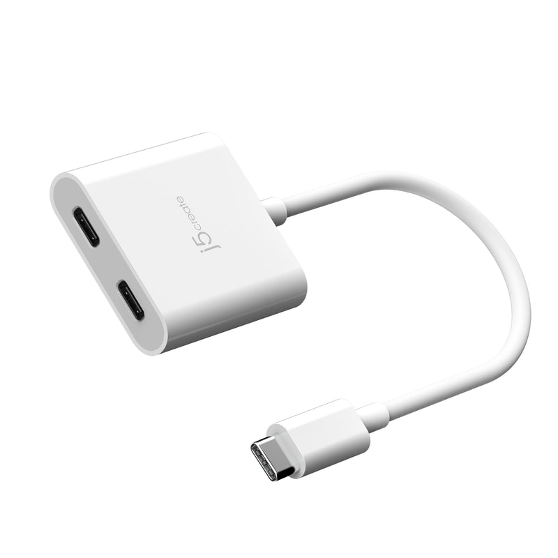 USB-C® to Dual USB-C® with Video or Power Delivery