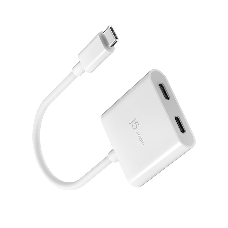 USB-C® to Dual USB-C® with Video or Power Delivery