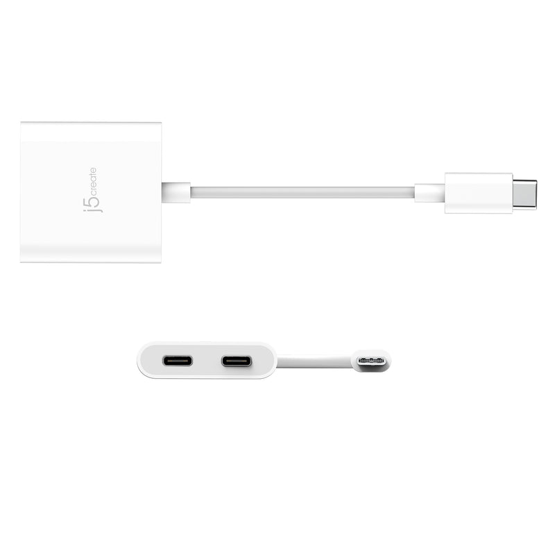 USB-C® to Dual USB-C® with Video or Power Delivery