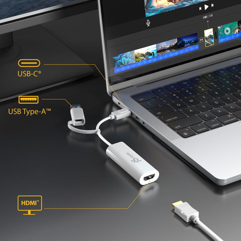 USB™ to HDMI™ Multi-Monitor Adapter