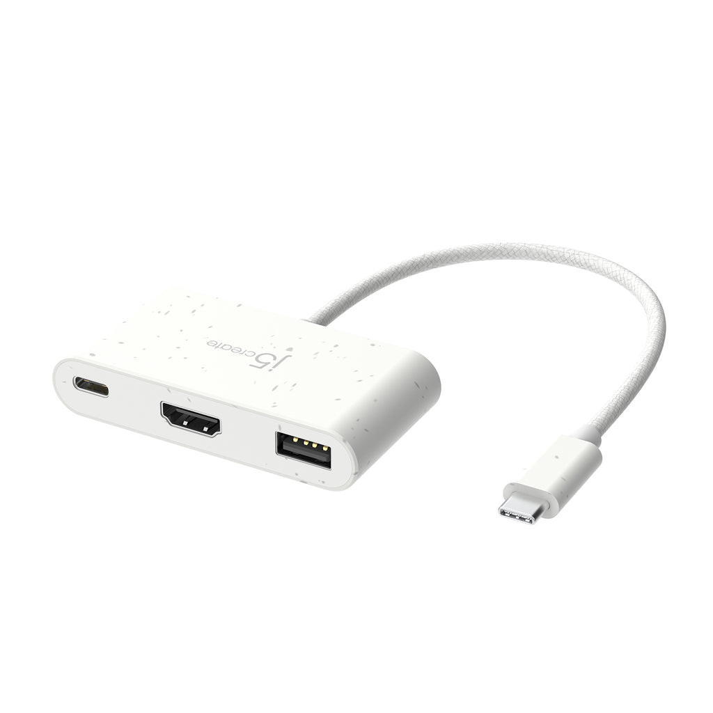 USB-C® to HDMI™ & USB™ Type-A with Power Delivery
