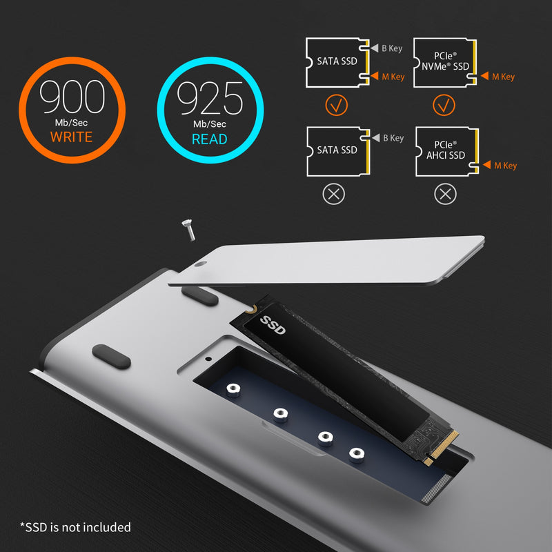 USB-C® Dual 4K Display Docking Station with an M.2 SSD Slot