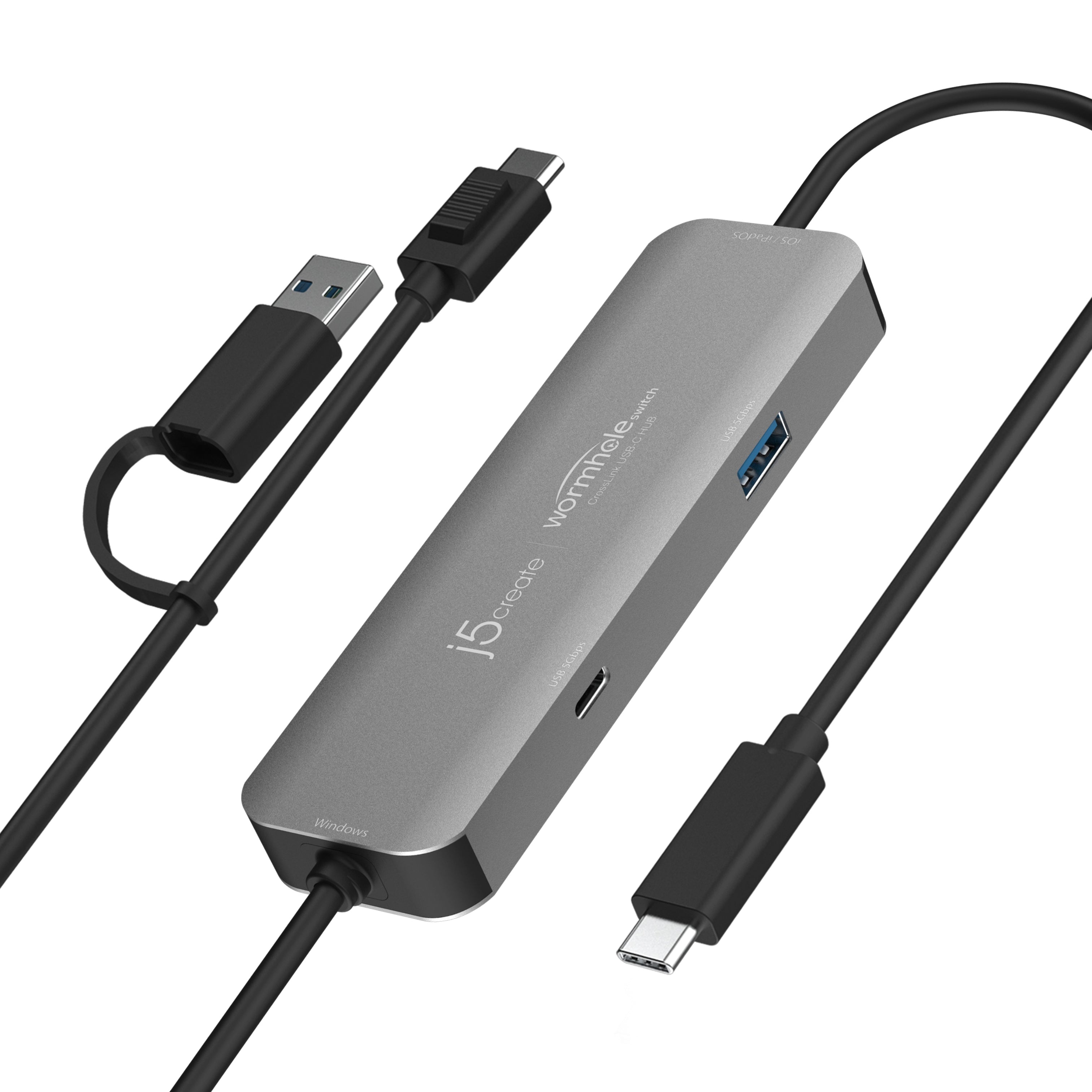 Wormhole Switch™ CrossLink USB-C® HUB – j5create