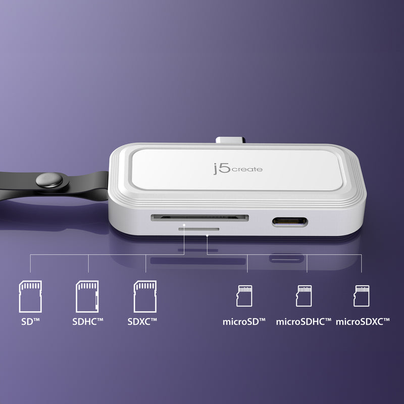 USB-C® to SD™ /microSD™ Adapter for Smartphones