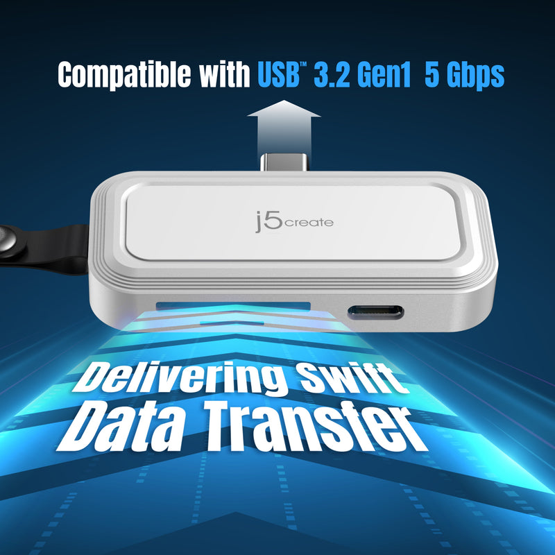 USB-C® to SD™ /microSD™ Adapter for Smartphones