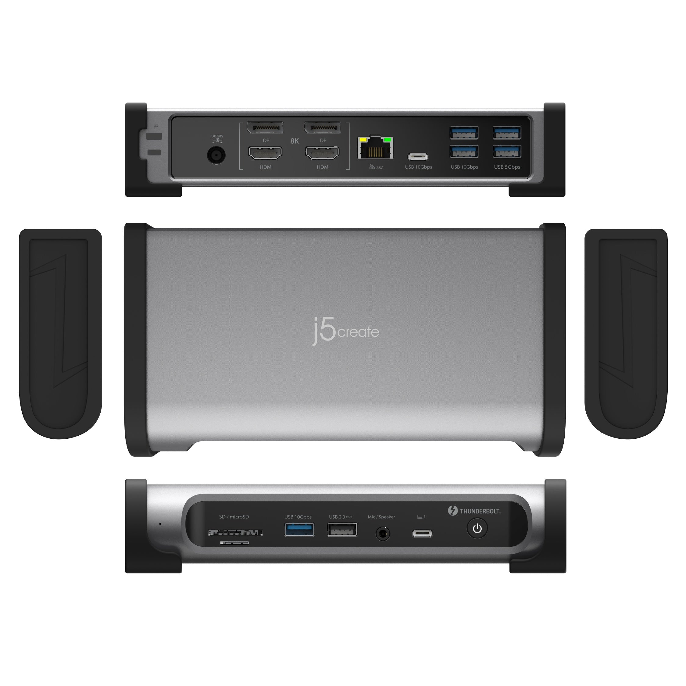 Thunderbolt™ 4 Quad Display Docking Station – j5create