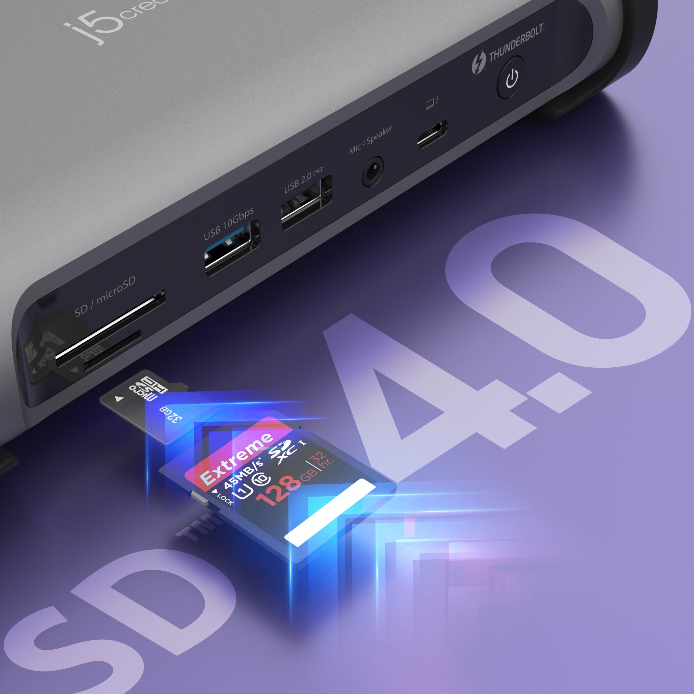 Thunderbolt™ 4 Quad Display Docking Station – j5create