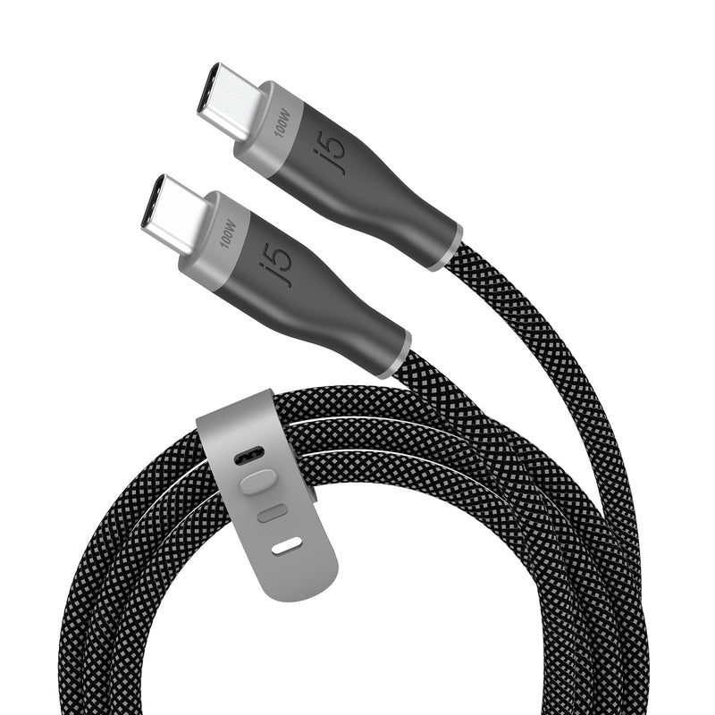 USB-C® 100W Ultra Soft Double-Braided Fast Charging Cable 6.56 FT