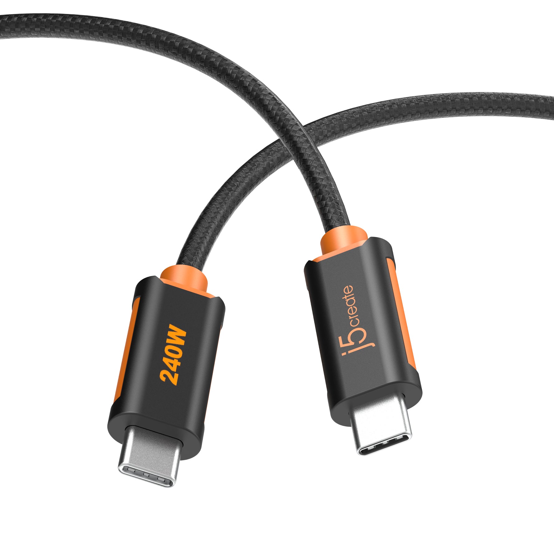 じ　J50 USB-C® 240W Ultra Soft Double-Braided Fast Charging Cable (6.6 ft