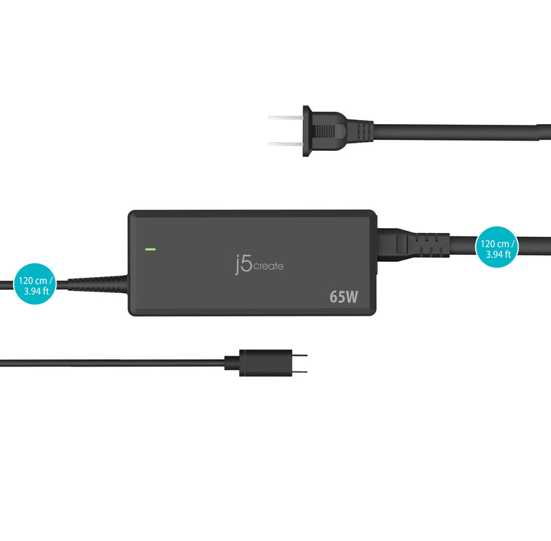 65W PD USB-C® Power Adapter