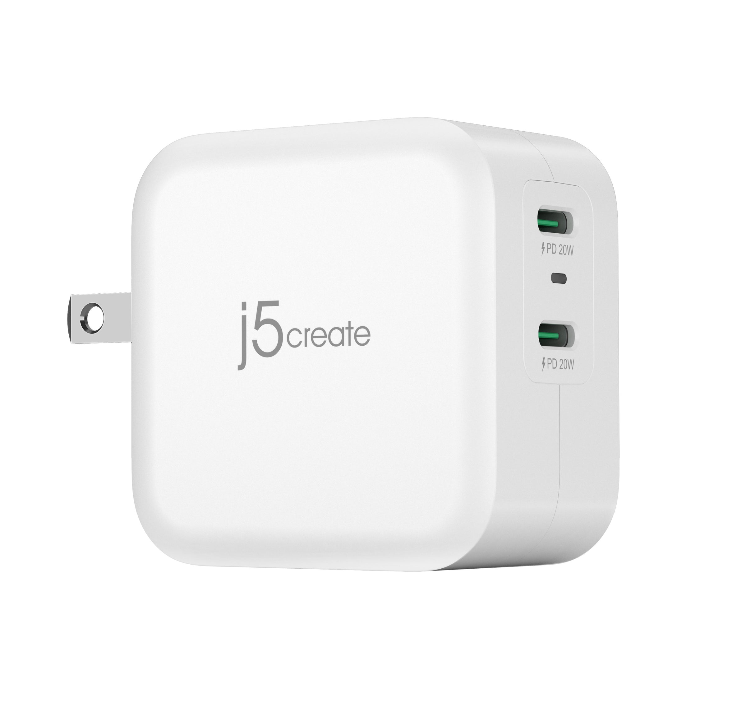 Dual USB-C PD Wall Charger 40W + USB-C to Lightning Cable