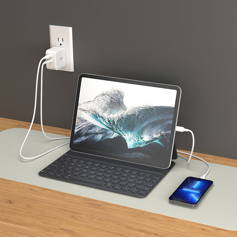 40W USB-C® 2-Port Charger