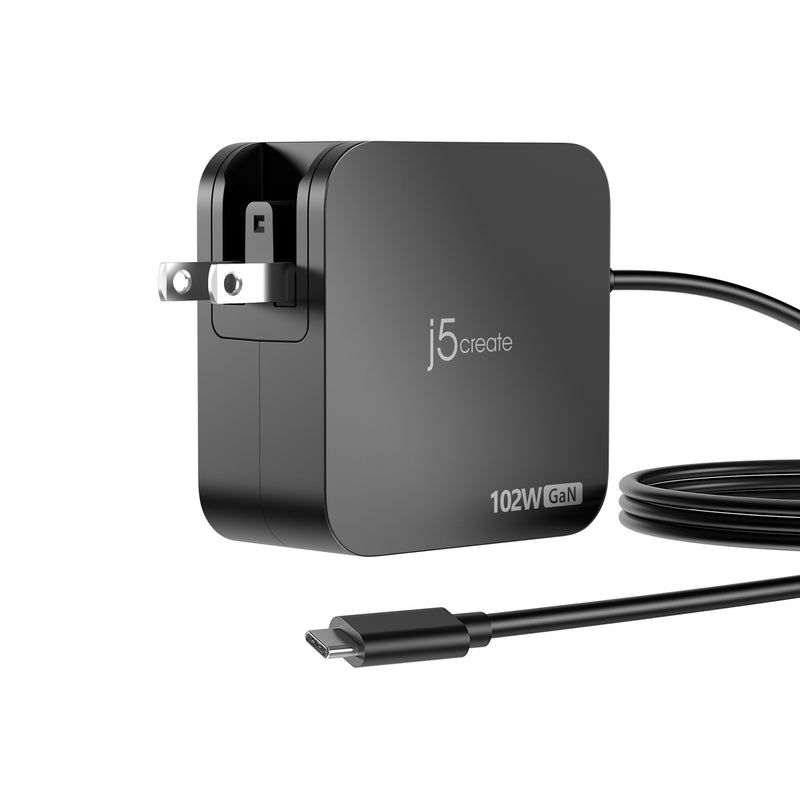 102W Nano Super Charger for USB-C® 2-Port (GaN Power) With AC Extension Kits