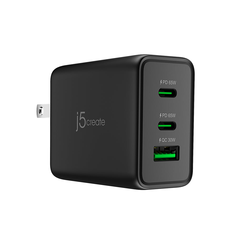 65W GaN USB-C® 3-Port Charger