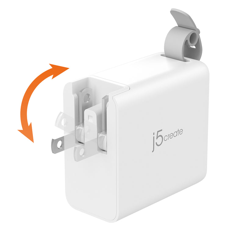 65W GaN USB-C® 3-Port Traveler Charger with a USB-C® cable