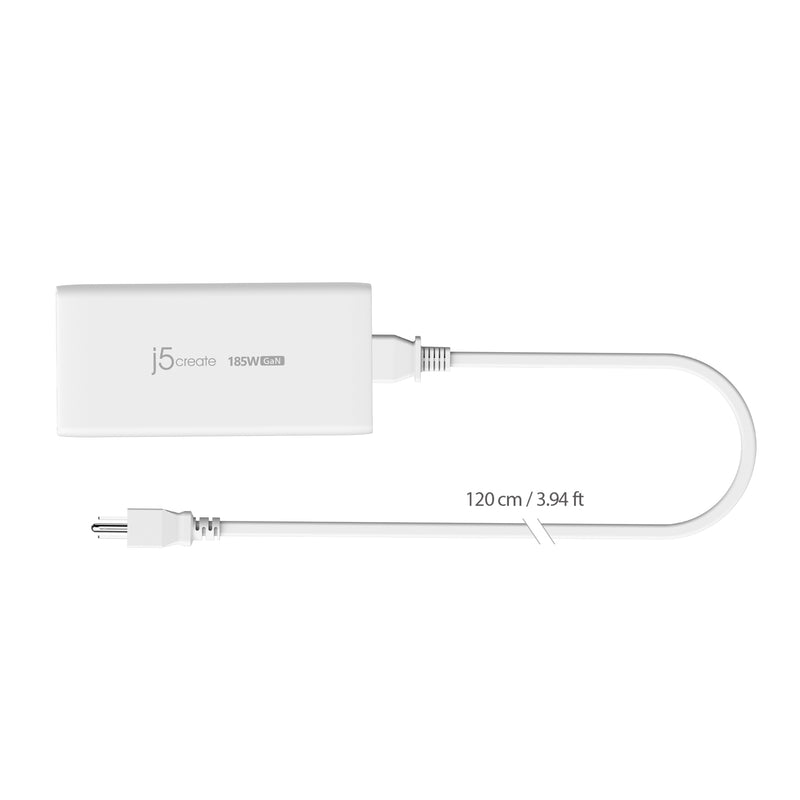 185W GaN PD 3.1 USB-C® 3-Port Charger