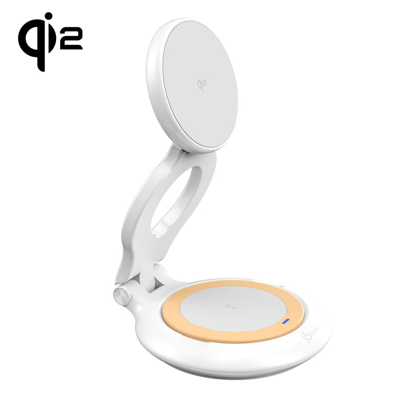 Qi2 2-in-1 Magnetic Foldable Wireless Charging Station