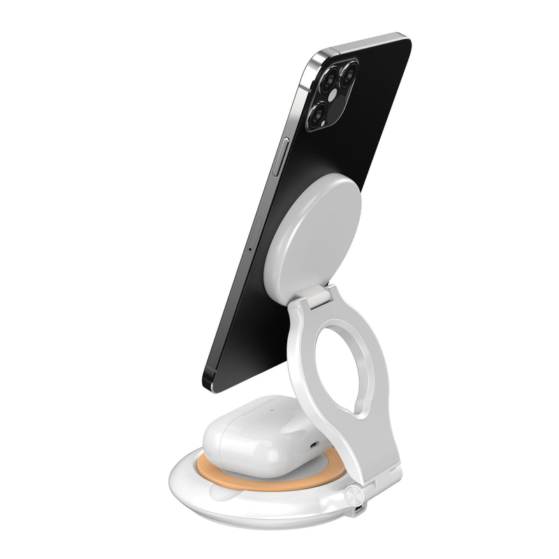 Qi2 2-in-1 Magnetic Foldable Wireless Charging Station