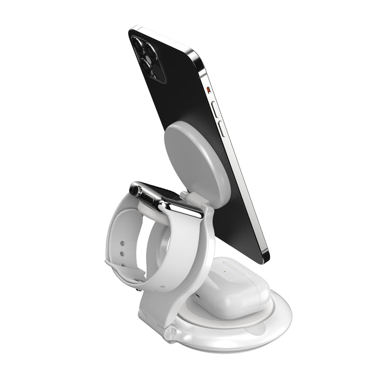 Qi2 3-in-1 Magnetic Foldable Wireless Charging Station