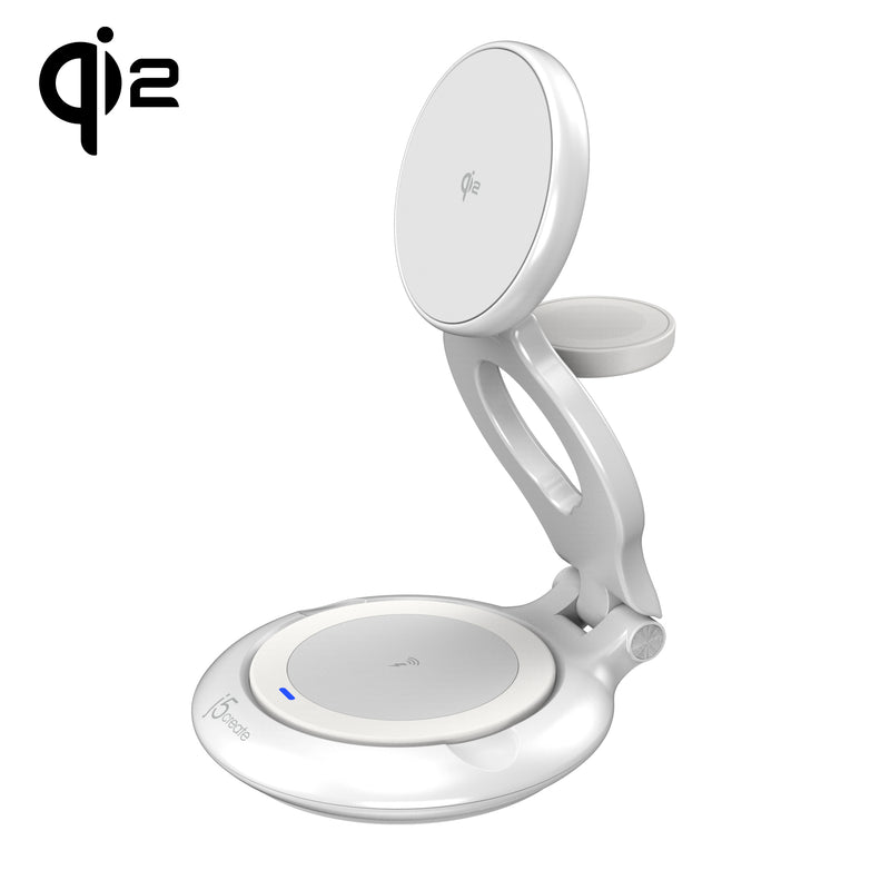 Qi2 3-in-1 Magnetic Foldable Wireless Charging Station