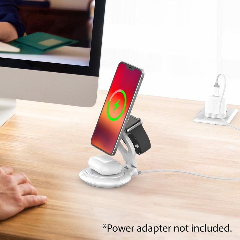 Qi2 3-in-1 Magnetic Foldable Wireless Charging Station