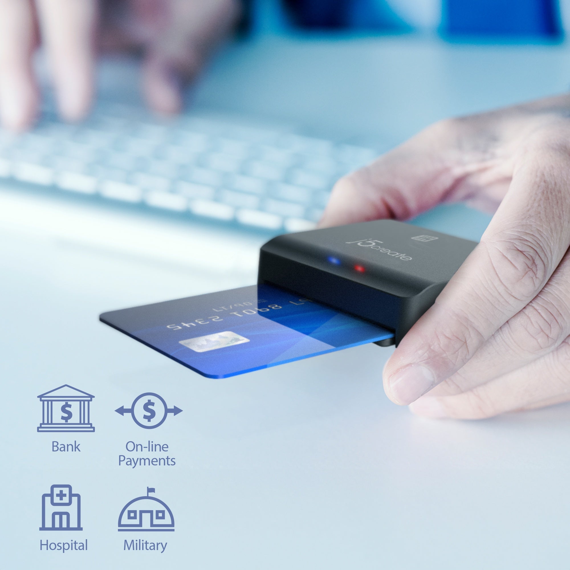 USB™ Smart Card / CAC Reader – j5create