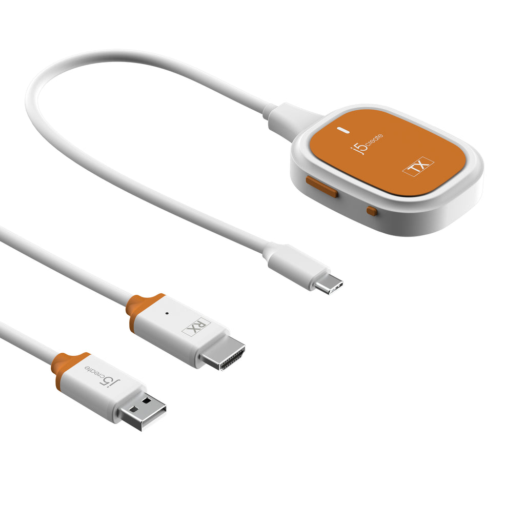 j5create ScreenCast JVAW61ワイヤレスHDMIアダプター ScreenCast FHD USB-C® Wireless Display Extender – j5create