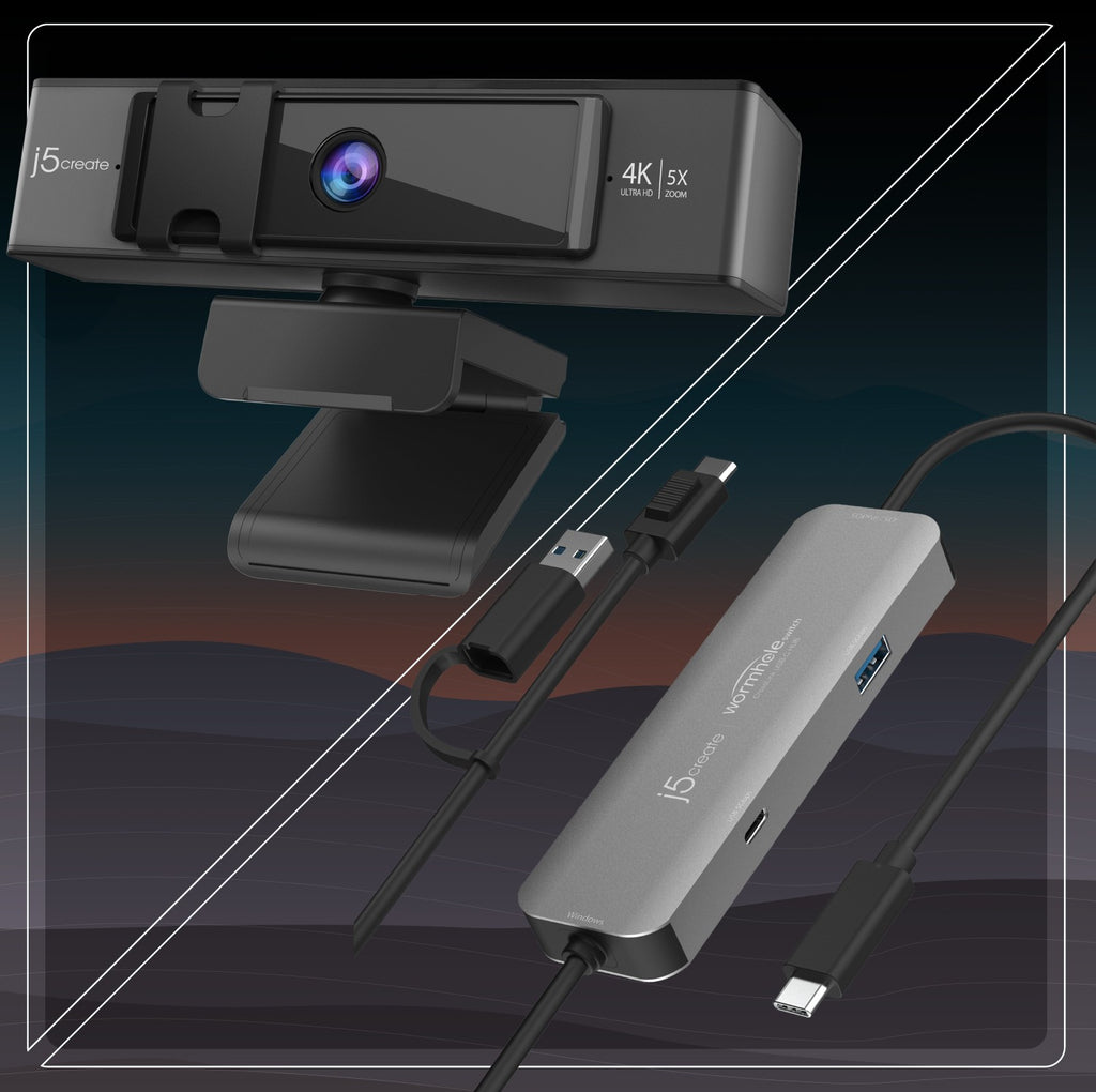 USB™ 4K Collaboration Bundle – Webcam & Wormhole Switch™ CrossLink