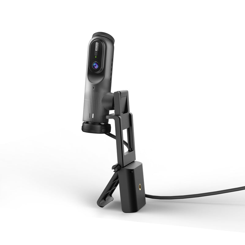 2K AI-Powered Webcam with Wireless Microphone and Auto-Focus