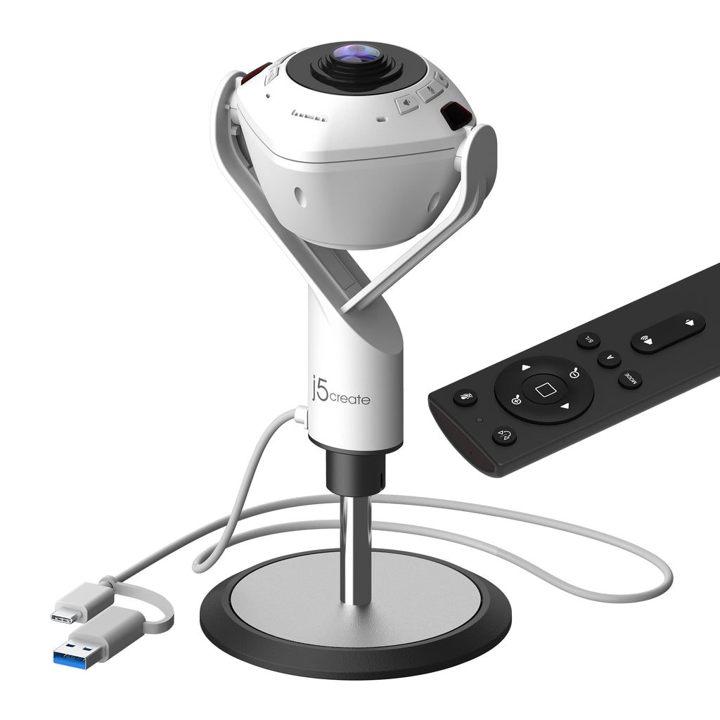 360° AI-Powered Webcam with Speakerphone