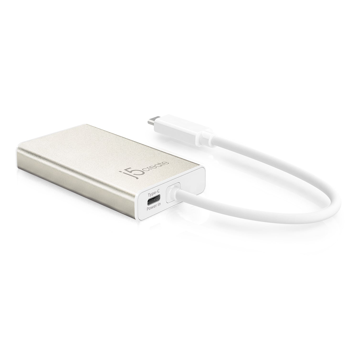 j5create USB-C Multi-Adapter HDMI/Ethernet/USB 3.1 HUB/PD 3.0 Champagne  Metallic JCA374 - Best Buy