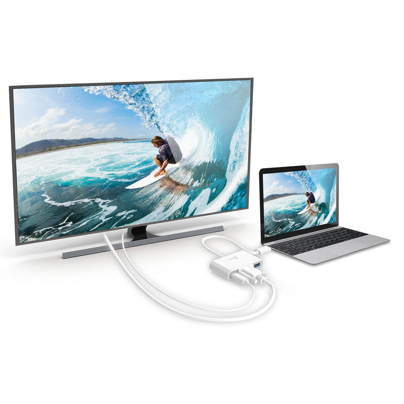USB-C® to VGA & USB™ 3.0 with Power Delivery