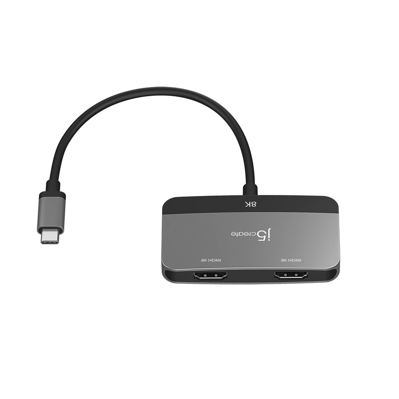 8K USB-C® to Dual HDMI™ Display Adapter