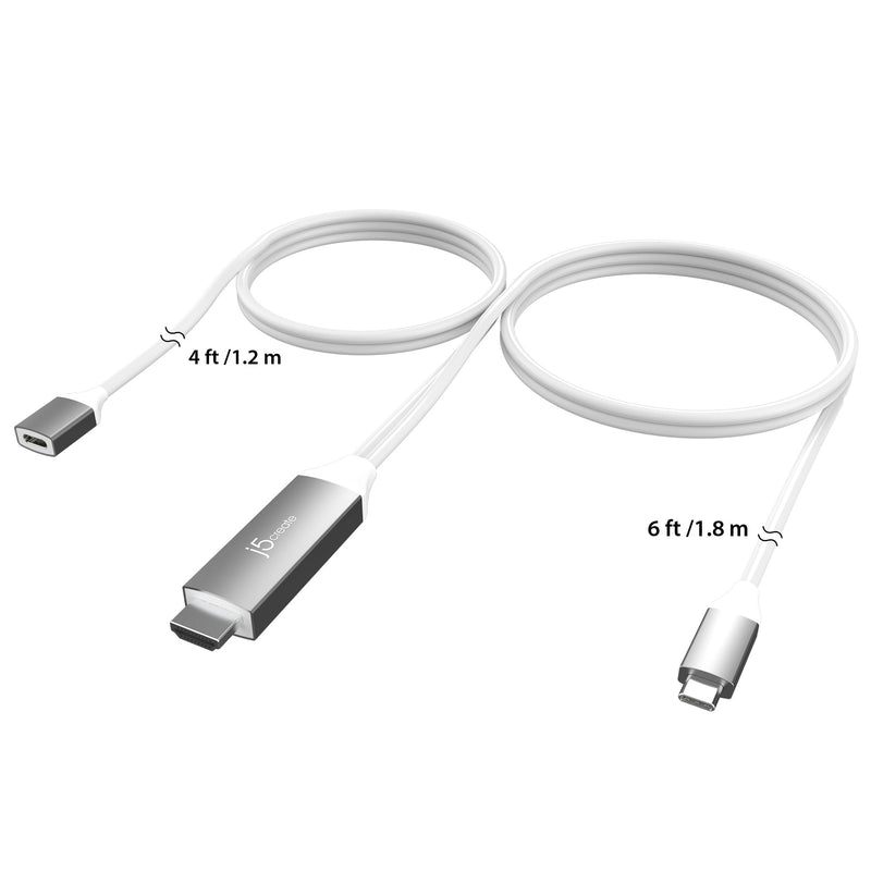 USB-C® to 4K HDMI™ Cable With PD100W Pass-Through