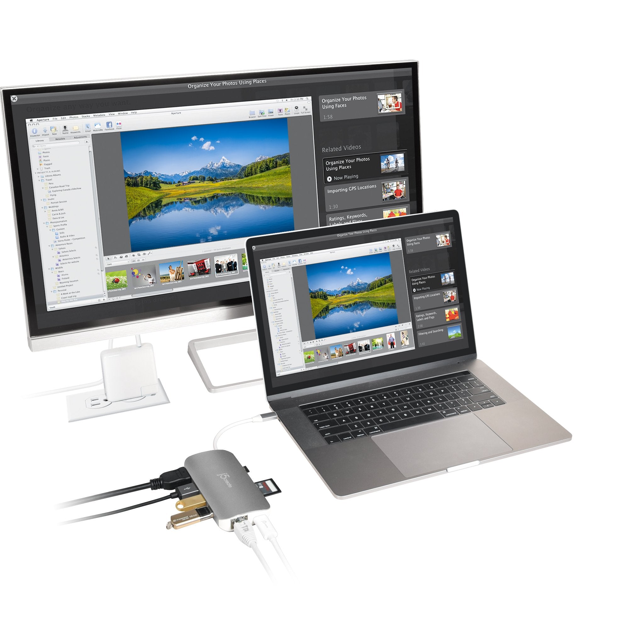 One To Many Computer Adapter USB-C™ Multi Adapter (10 Functions in 1) – j5create