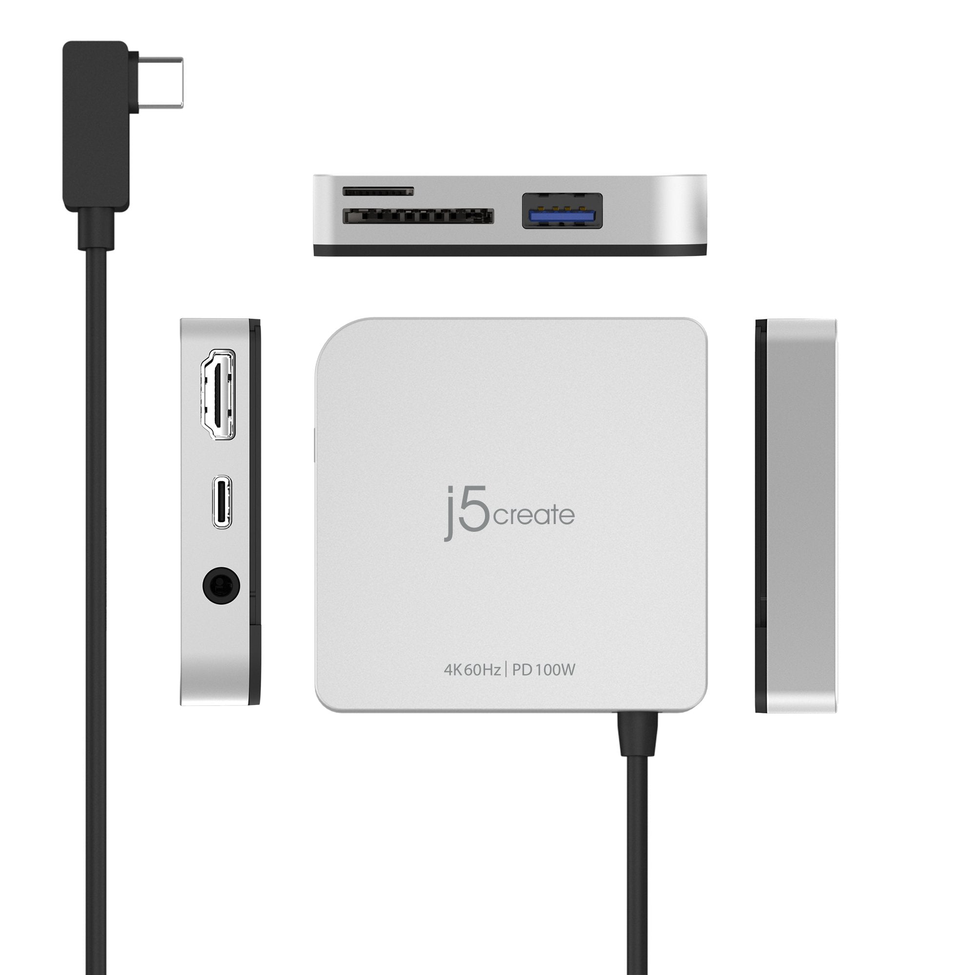 j5create | JCD612 USB-C™ to 4K60 Hz HDMI™ Travel Dock for iPad Pro®