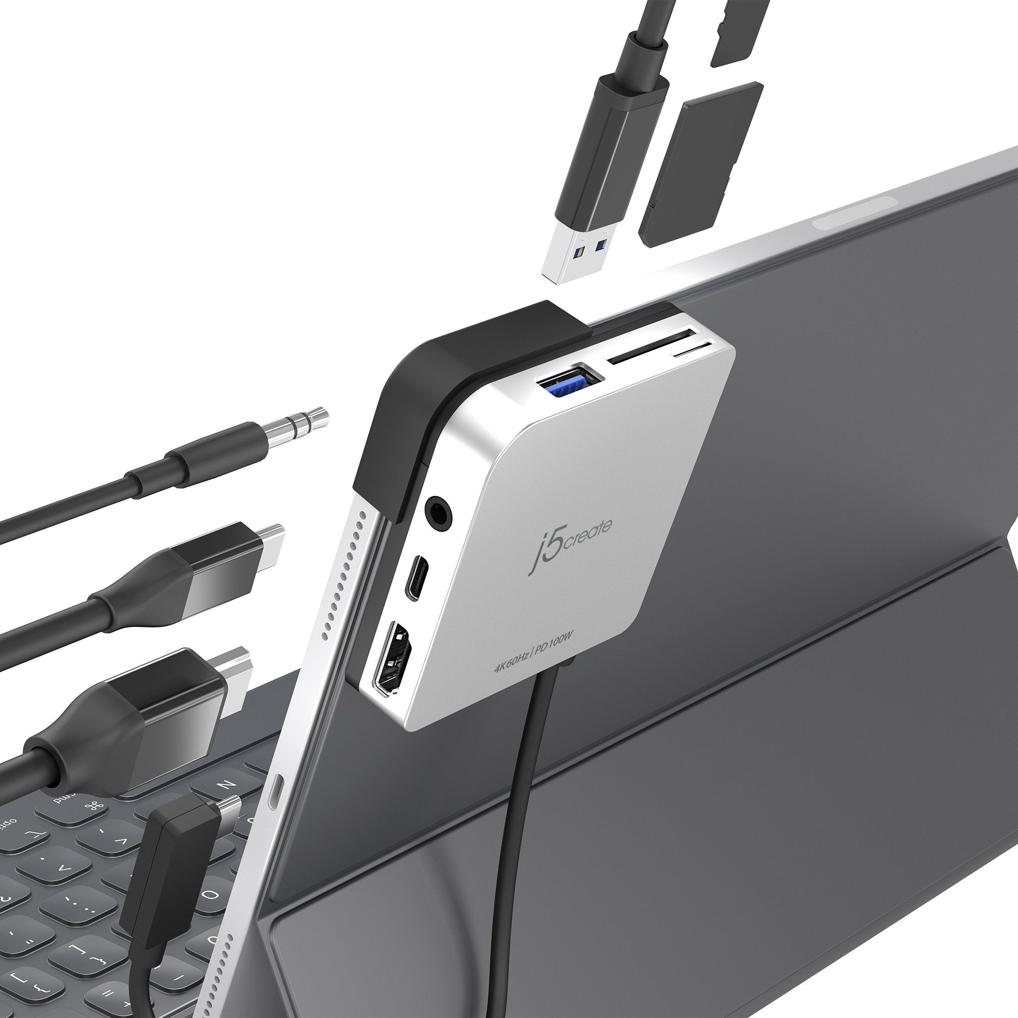 j5create | JCD612 USB-C™ to 4K60 Hz HDMI™ Travel Dock for