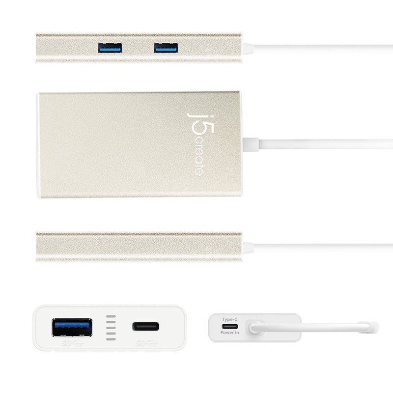 USB-C™ 4-Port Hub with Power Delivery