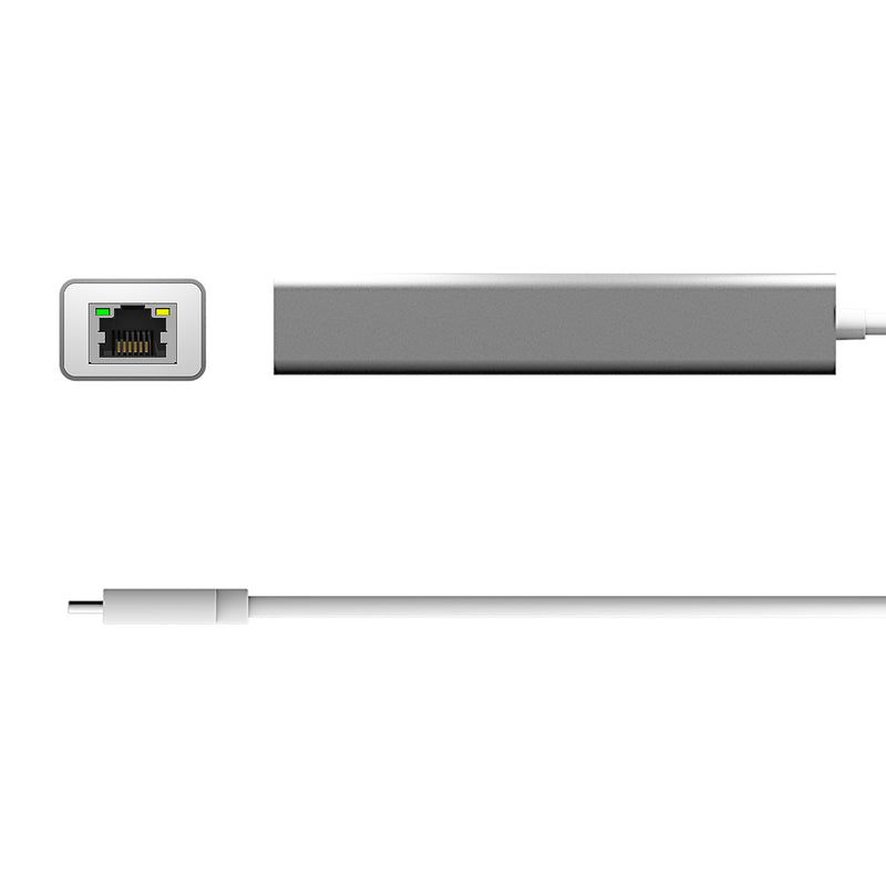 USB-C® 3-Port Hub with Gigabit Ethernet