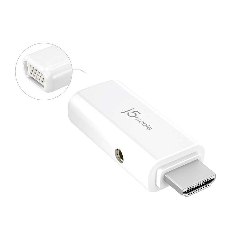 HDMI™ to VGA Video Adapter Converter with Audio