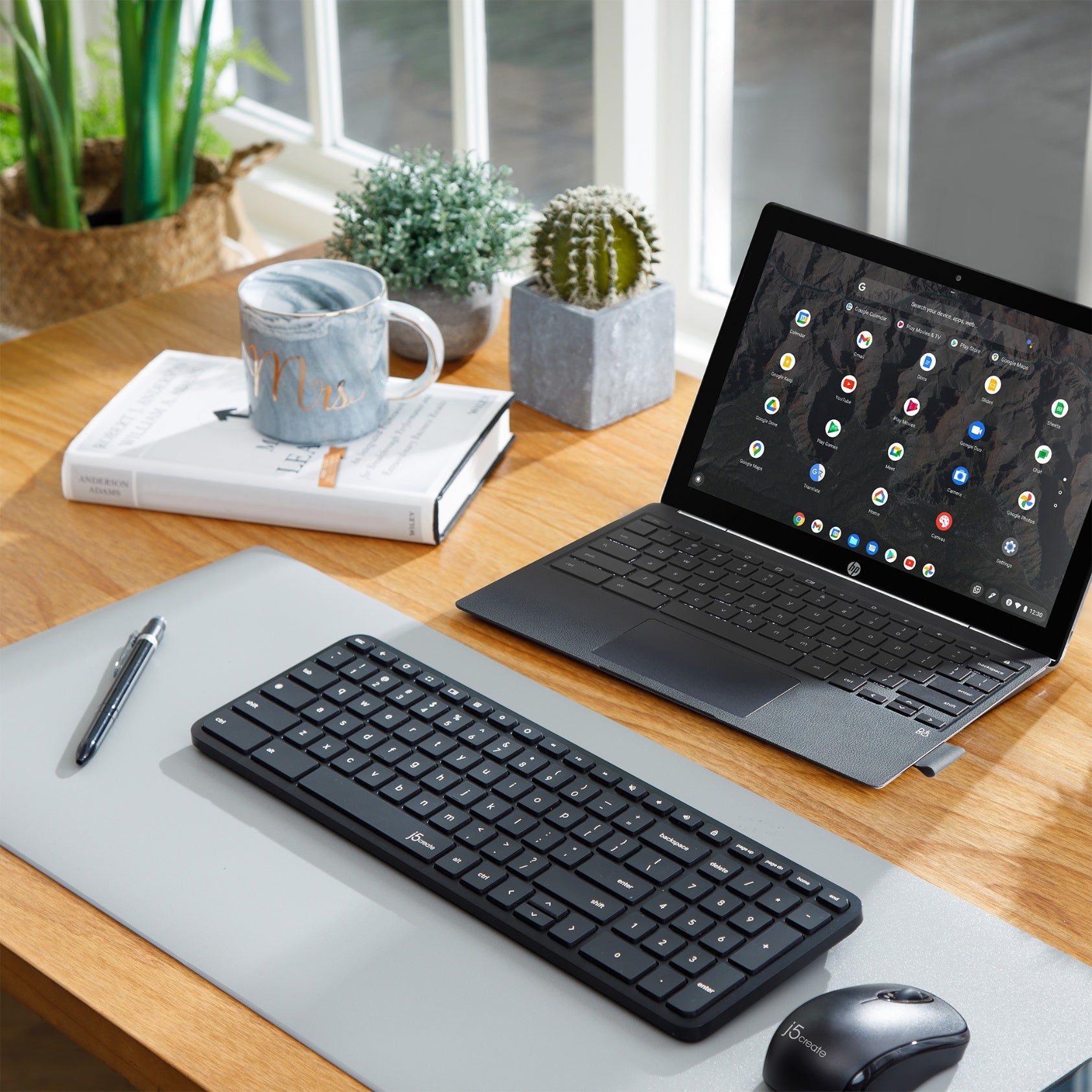 Chrome Computer Module Keyboard Compact Wireless Keyboard and Mouse for Chrome OS™ – j5create