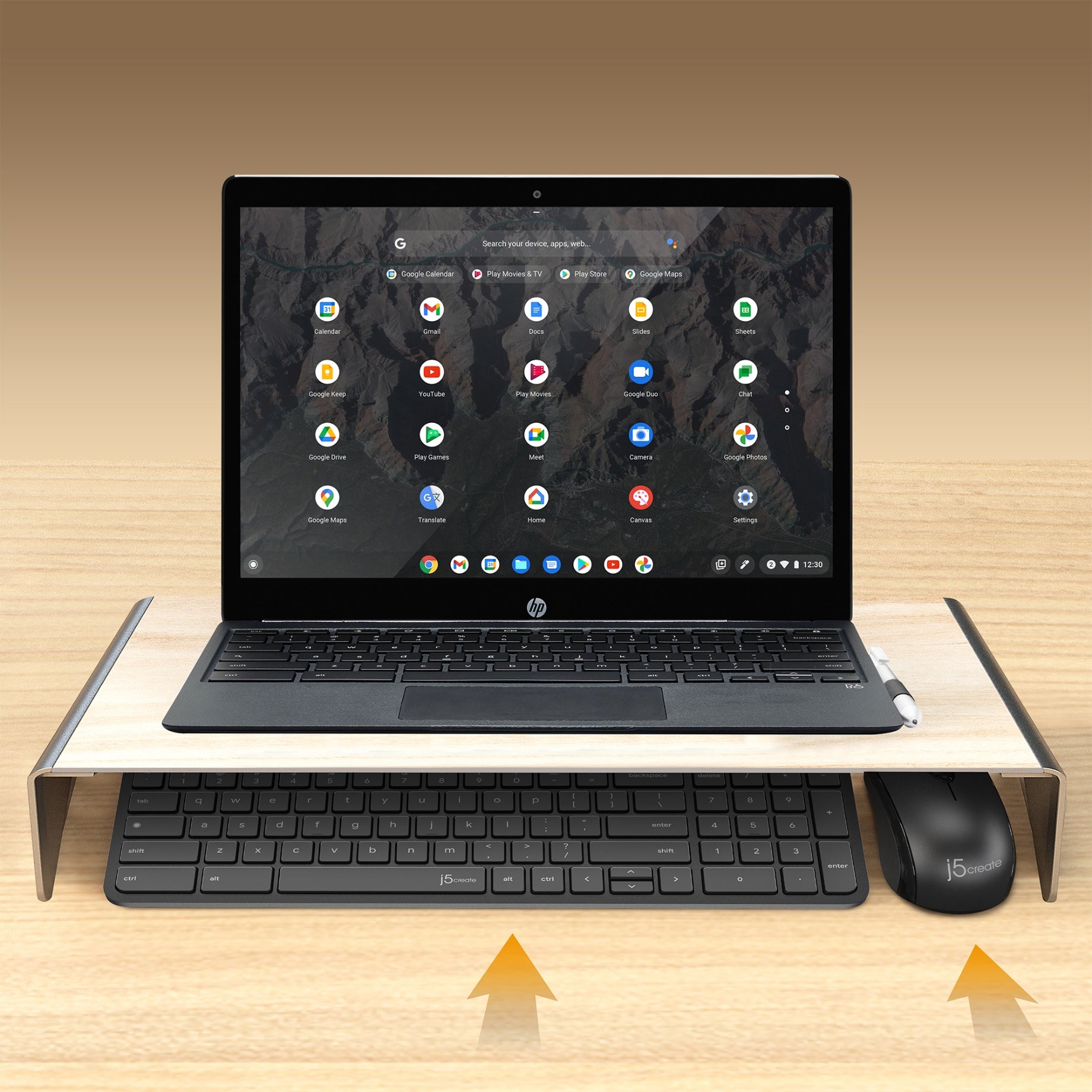 Chrome Computer Module Keyboard Compact Wireless Keyboard and Mouse for Chrome OS™ – j5create