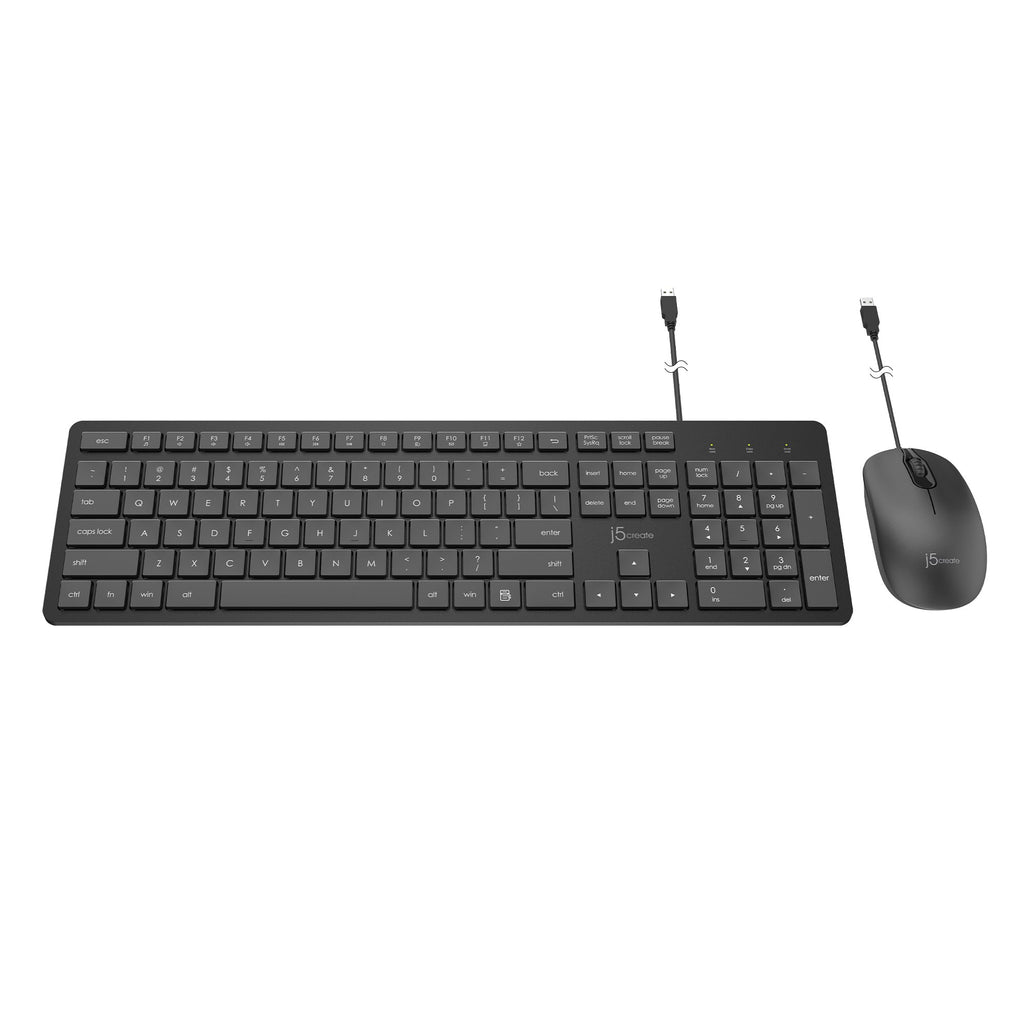 Full-Size Desktop Keyboard and Mouse (Combo) – j5create